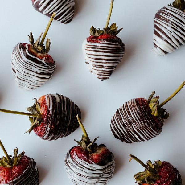 Valentine's Day Chocolate-Covered Strawberries & Brownies