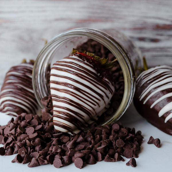 Valentine's Day Chocolate-Covered Strawberries & Brownies